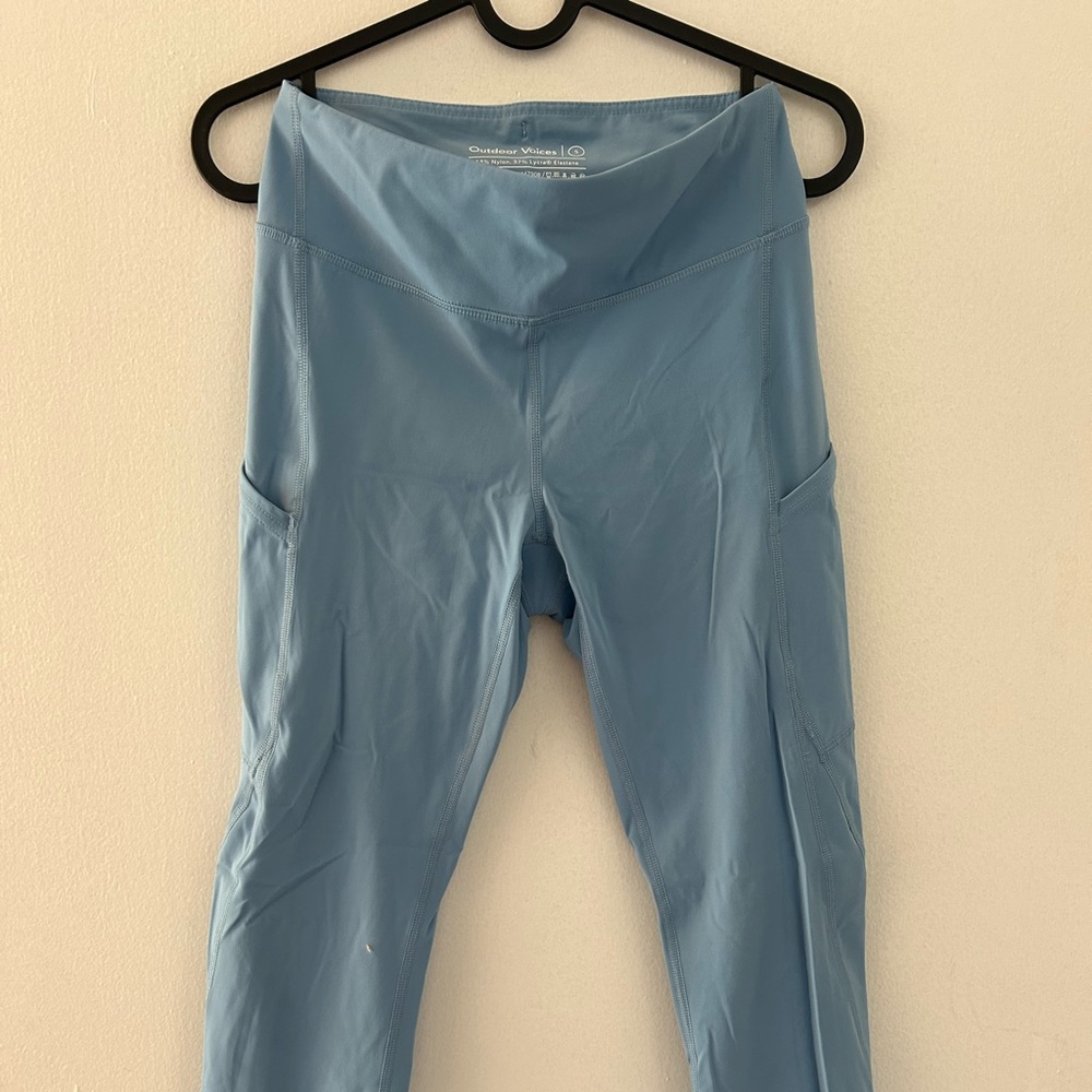 Outdoor Voices Light Blue Leggings Small